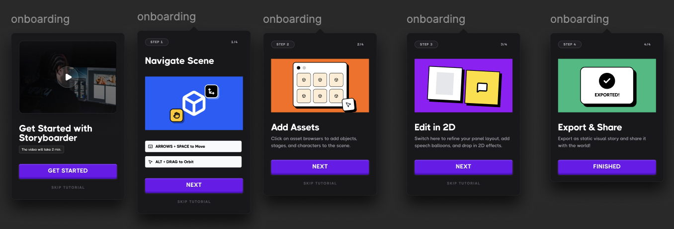 Onboarding experience